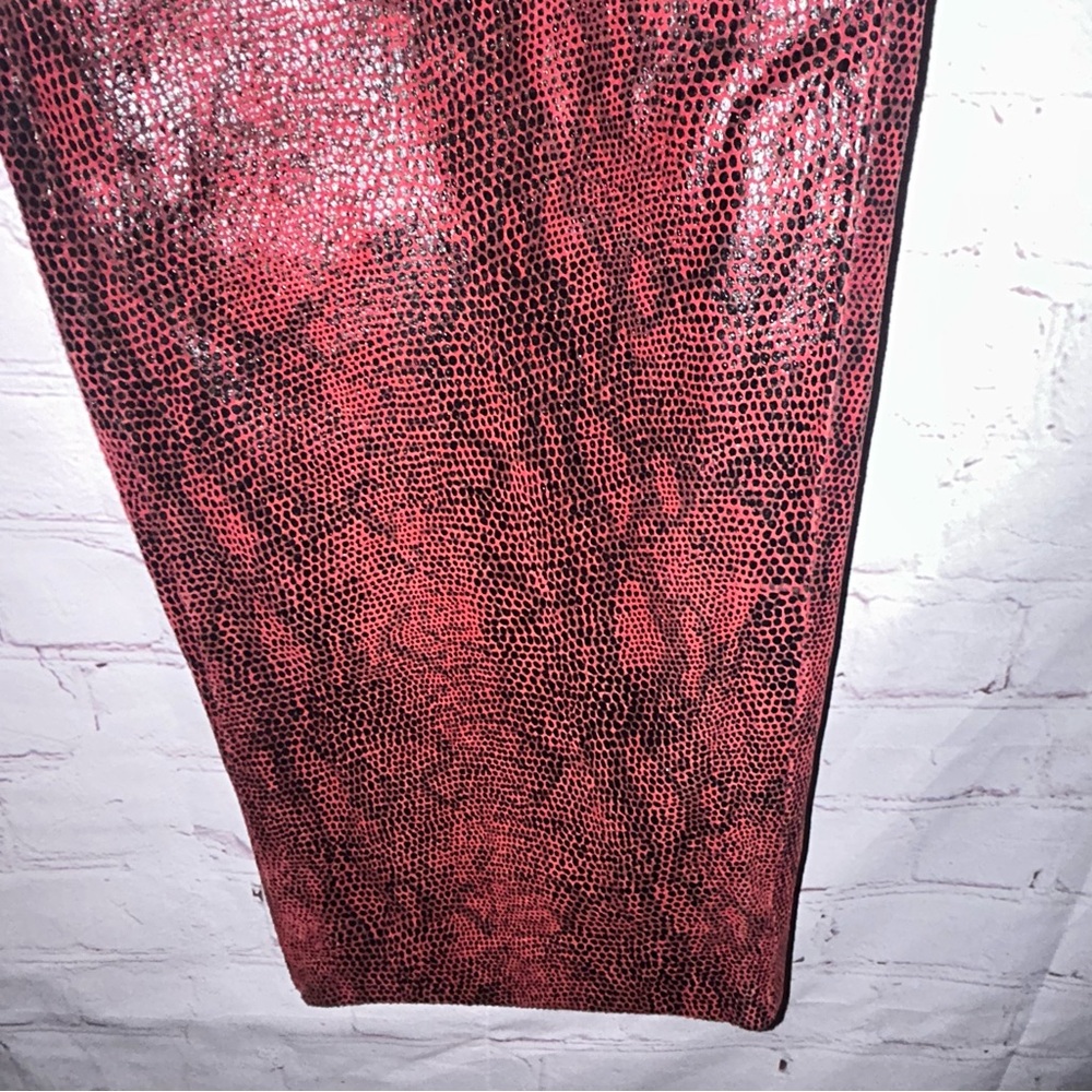 Colebrook & Co. snakeskin print leather‎ pants women’s size 14 - Picture 4 of 8